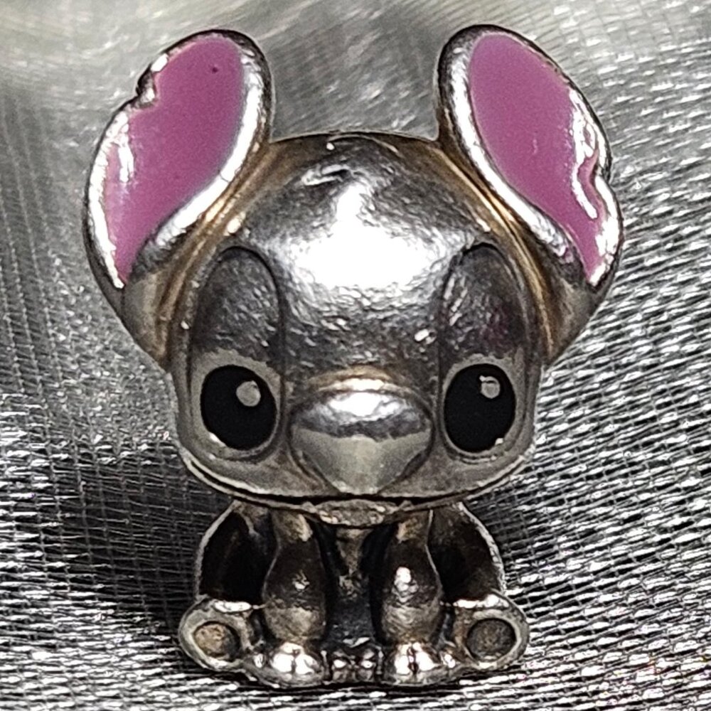 Authentic Pandora 925 Sterling Silver Disney Lilo and Stitch Charm 798844C01